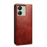 Xiaomi For  Redmi 13C / Poco C65 Oil Wax Crazy Horse Texture Leather Phone Case(Brown) - Image 3