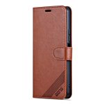 Xiaomi For Poco C65/Redmi 13C AZNS Sheepskin Texture Flip Leather Phone Case(Brown) - Image 2