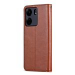 Xiaomi For Poco C65/Redmi 13C AZNS Sheepskin Texture Flip Leather Phone Case(Brown) - Image 3