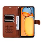Xiaomi For Poco C65/Redmi 13C AZNS Sheepskin Texture Flip Leather Phone Case(Brown) - Image 4