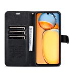 Xiaomi For  Poco C65/Redmi 13C AZNS Sheepskin Texture Flip Leather Phone Case(Black) - Image 4