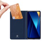Xiaomi For  Poco C65 / Redmi 13C DUX DUCIS Skin Pro Series Flip Leather Phone Case(Blue) - Image 3