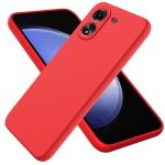 Xiaomi For  Poco C65/Redmi 13C Solid Color Liquid Silicone Dropproof Full Coverage Protective Case(Red)