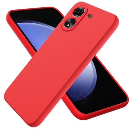 Xiaomi For  Poco C65/Redmi 13C Solid Color Liquid Silicone Dropproof Full Coverage Protective Case(Red)