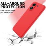 Xiaomi For  Poco C65/Redmi 13C Solid Color Liquid Silicone Dropproof Full Coverage Protective Case(Red) - Image 3
