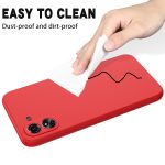 Xiaomi For  Poco C65/Redmi 13C Solid Color Liquid Silicone Dropproof Full Coverage Protective Case(Red) - Image 6