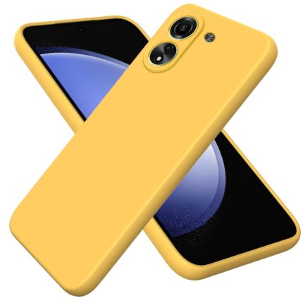 Xiaomi For  Poco C65/Redmi 13C Solid Color Liquid Silicone Dropproof Full Coverage Protective Case(Yellow)