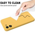 Xiaomi For  Poco C65/Redmi 13C Solid Color Liquid Silicone Dropproof Full Coverage Protective Case(Yellow) - Image 6