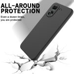 Xiaomi For  Poco C65/Redmi 13C Solid Color Liquid Silicone Dropproof Full Coverage Protective Case(Black) - Image 3
