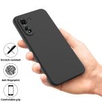 Xiaomi For  Poco C65/Redmi 13C Solid Color Liquid Silicone Dropproof Full Coverage Protective Case(Black) - Image 4