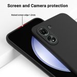 Xiaomi For  Poco C65/Redmi 13C Solid Color Liquid Silicone Dropproof Full Coverage Protective Case(Black) - Image 5