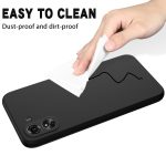Xiaomi For  Poco C65/Redmi 13C Solid Color Liquid Silicone Dropproof Full Coverage Protective Case(Black) - Image 6