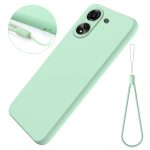 Xiaomi For  Poco C65/Redmi 13C Solid Color Liquid Silicone Dropproof Full Coverage Protective Case(Green) - Image 2