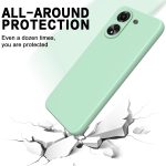 Xiaomi For  Poco C65/Redmi 13C Solid Color Liquid Silicone Dropproof Full Coverage Protective Case(Green) - Image 3