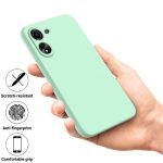 Xiaomi For  Poco C65/Redmi 13C Solid Color Liquid Silicone Dropproof Full Coverage Protective Case(Green) - Image 4