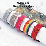 For Samsung Galaxy Watch 42mm Nylon Braided Watch Band(Black) - Image 3