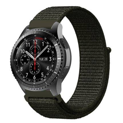 For Samsung Galaxy Watch 42mm Nylon Braided Watch Band   (Green)