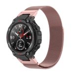 Για Huami Amazfit T-Rex A1918 Milan Watch Band with Screwdriver (Rose Pink)