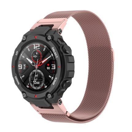 Για Huami Amazfit T-Rex A1918 Milan Watch Band with Screwdriver (Rose Pink)