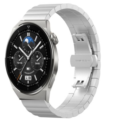 For Huawei Watch GT 3 Pro 43mm 20mm One Bead Butterfly Buckle Metal Steel Watch Band  ΑΣΗΜΙ