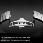 For Huawei Watch GT 3 Pro 46mm 22mm One Bead Butterfly Buckle Metal Steel Watch Band    ΑΣΗΜΙ - Image 3