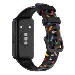 Για Huawei Band 8 ENKAY Hat-Prince προστατευτικό οθόνης πλήρους κάλυψης + ρυθμιζόμενο λουράκι ρολογιού με βρόχο σιλικόνης (μαύρο) - Image 3
