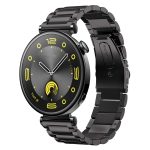 For Huawei Watch GT4 46mm Three Bead Stainless Steel Metal Watch Band(Black)