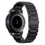For Huawei Watch GT4 46mm Three Bead Stainless Steel Metal Watch Band(Black) - Image 2