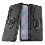 Xiaomi For Mi CC9 Pro / Mi Note 10 / Mi Note 10 Pro PC + TPU Shockproof Protective Case with Magnetic Ring Holder(Black - Image 2