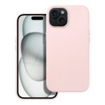 Δερμάτινο κάλυμμα Mag συμβατό με MagSafe για IPHONE 15 ροζ