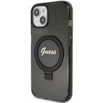 Γνήσια θήκη GUESS Hardcase GUHMP15SHRSGSK για iPhone 15 (Λογότυπο Magsafe / Glitter Script / Ring stand / μαύρο) - Image 4