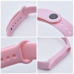 Λουράκι σιλικόνης για smartband Xiaomi Mi Band 5 / 6 / 7 ροζ - Image 3