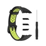 Για Huawei Band 6 / Honor Band 6 Universal δίχρωμο ρολογιού σιλικόνης (Μαύρο -πράσινο)