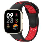 Xiaomi For Redmi Watch 3 / Mi Watch Lite 3,  Sports λουράκι ρολογιών σιλικόνης δύο χρωμάτων (Μαύρο+κόκκινο)(OEM) - Image 4