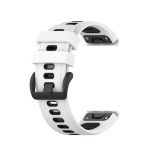 Για Garmin Fenix ​​7S 20mm Δίχρωμο λουράκι σιλικόνης (λευκό μαύρο) - Image 6