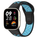 Xiaomi for  Redmi Watch 3 Lite/For Redmi Watch 3  Sports λουράκι ρολογιών σιλικόνης δύο χρωμάτων (Μαύρο+μπλε)(OEM)