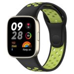 Xiaomi for Redmi Watch 3 Lite/ For Redmi Watch 3 Sports λουράκι ρολογιών σιλικόνης δύο χρωμάτων (Μαύρο+πράσινο)(OEM)