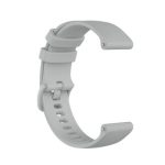 For Amazfit GTR 42mm Checkered Silicone Watch Band(Grey)