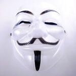 Μάσκα αποκριάτικη Anonymous διάφανη