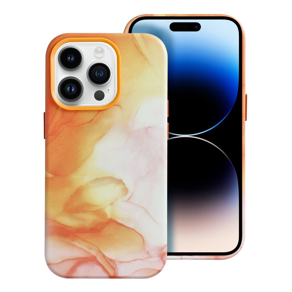06d11713838ee51dd0c32b1733a3a1fa Δερμάτινη Θήκη Mag για IPHONE 14 PRO πορτοκαλί - Image 1