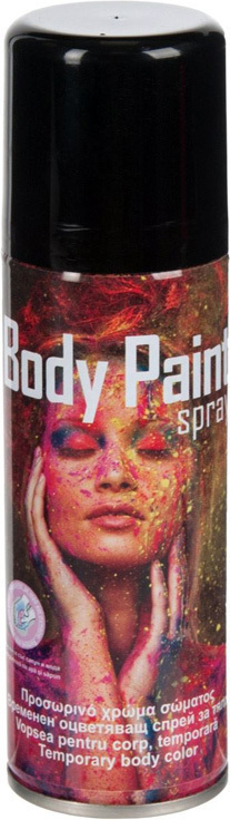 20211223111304_sprei_somatos_body_paint_mayro_125ml_235 Αποκριάτικο Σώματος Body Paint 125ml Μαύρο - Image 1
