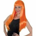 Αποκριάτικη Περούκα Ίσια Πορτοκαλί Lola 60cm