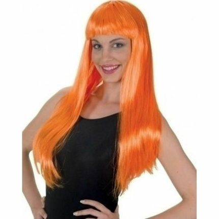 Αποκριάτικη Περούκα Ίσια Πορτοκαλί Lola 60cm