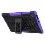 For Lenovo Tab M10 HD Gen 2 (TB-X306F) Tire Texture TPU+PC Shockproof Case with Holder(Purple) - Image 6