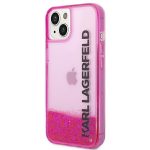Karl Lagerfeld Liquid Glitter Translucent Elongated Logo Back Cover Σιλικόνης Ροζ (iPhone 14 Plus) - Image 2