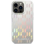 Karl Lagerfeld Iridescent Monogram Back Cover Πλαστικό Ασημί (iPhone 14 Pro Max) - Image 3