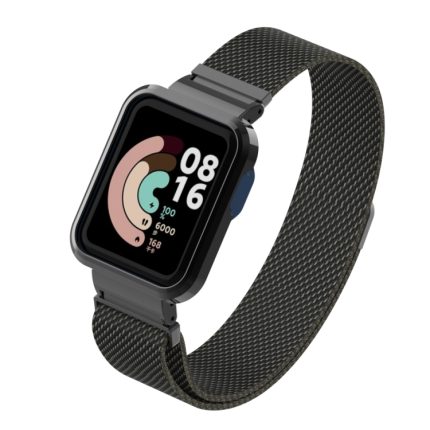 For Xiaomi Mi Watch Lite / Redmi Watch Milanese Magnetic Metal Watchband(Black)