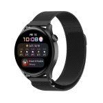 For Huawei Watch 3 / 3 Pro 22mm Milanese Loop Watch Band(Black)