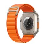 Nylon Loop Watch Band για Apple Watch Ultra 49mm / Series 8&7 45mm / SE 2&6&SE&5&4 44mm / 3&2&1 42mm (Orange) - Image 5