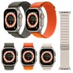 Nylon Loop Watch Band για Apple Watch Ultra 49mm / Series 8&7 45mm / SE 2&6&SE&5&4 44mm / 3&2&1 42mm (Orange) - Image 3